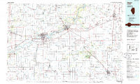 preview thumbnail of historical topo map of Dixon, IL in 1985