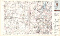 preview thumbnail of historical topo map of Elgin, IL in 1981