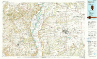 preview thumbnail of historical topo map of Meredosia, IL in 1990