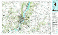 Download a high-resolution, GPS-compatible USGS topo map for Peoria, IL (1989 edition)