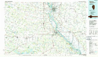 preview thumbnail of historical topo map of Quincy, IL in 1986
