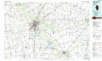 preview thumbnail of historical topo map of Springfield, IL in 1985