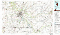 Download a high-resolution, GPS-compatible USGS topo map for Springfield, IL (1990 edition)