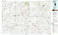Download a high-resolution, GPS-compatible USGS topo map for Watseka, IL (1991 edition)