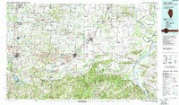 Download a high-resolution, GPS-compatible USGS topo map for West Frankfort, IL (1987 edition)