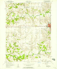 Download a high-resolution, GPS-compatible USGS topo map for Aledo West, IL (1958 edition)