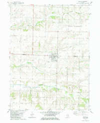 1982 Map of Alexis, IL, 1984 Print