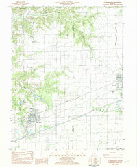 preview thumbnail of historical topo map of Fayette County, IL in 1982