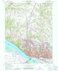 Download a high-resolution, GPS-compatible USGS topo map for Alton, IL (1986 edition)