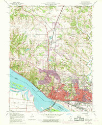 1954 Map of Alton, 1969 Print