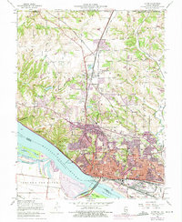preview thumbnail of historical topo map of Alton, IL in 1954