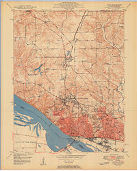 1950 Map of Alton