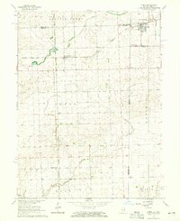 1964 Map of Ambia, IN, 1965 Print