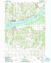Download a high-resolution, GPS-compatible USGS topo map for Andalusia, IL (1992 edition)