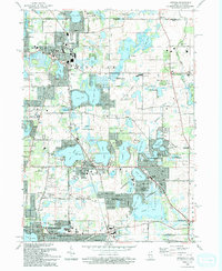 Download a high-resolution, GPS-compatible USGS topo map for Antioch, IL (1993 edition)