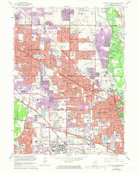 Download a high-resolution, GPS-compatible USGS topo map for Arlington Heights, IL (1973 edition)