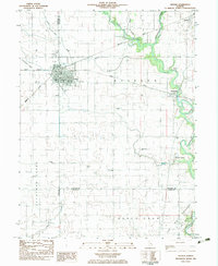 Download a high-resolution, GPS-compatible USGS topo map for Arthur, IL (1983 edition)