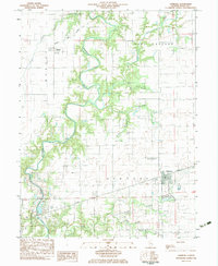 Download a high-resolution, GPS-compatible USGS topo map for Ashmore, IL (1983 edition)