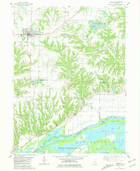 Download a high-resolution, GPS-compatible USGS topo map for Astoria, IL (1981 edition)