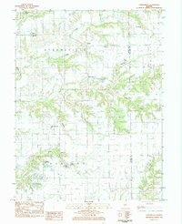 Download a high-resolution, GPS-compatible USGS topo map for Athensville, IL (1984 edition)
