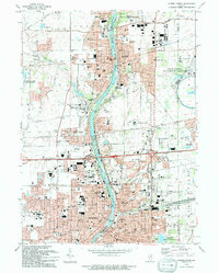 Download a high-resolution, GPS-compatible USGS topo map for Aurora North, IL (1994 edition)