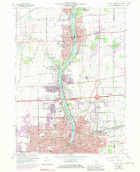 Download a high-resolution, GPS-compatible USGS topo map for Aurora North, IL (1983 edition)