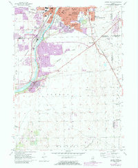Download a high-resolution, GPS-compatible USGS topo map for Aurora South, IL (1988 edition)