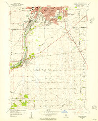 Download a high-resolution, GPS-compatible USGS topo map for Aurora South, IL (1955 edition)
