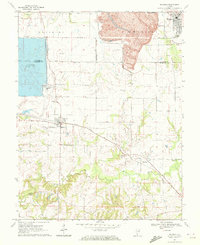 1970 Map of Baldwin, IL, 1972 Print
