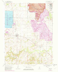 1970 Map of Baldwin, IL, 1982 Print