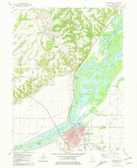 preview thumbnail of historical topo map of Beardstown, IL in 1981