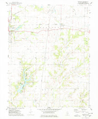 Download a high-resolution, GPS-compatible USGS topo map for Beaucoup, IL (1974 edition)