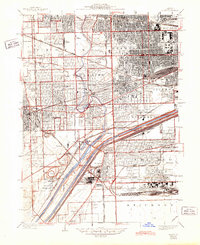 1928 Map of Berwyn, 1945 Print