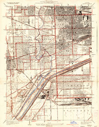 1928 Map of Berwyn, 1933 Print