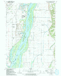 Download a high-resolution, GPS-compatible USGS topo map for Blanchard Island, IL (1992 edition)