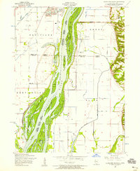 Download a high-resolution, GPS-compatible USGS topo map for Blanchard Island, IL (1958 edition)
