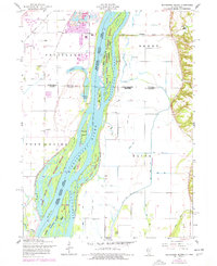 Download a high-resolution, GPS-compatible USGS topo map for Blanchard Island, IL (1977 edition)