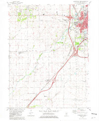 Download a high-resolution, GPS-compatible USGS topo map for Bloomington West, IL (1981 edition)