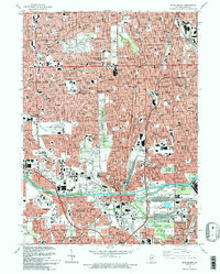 Download a high-resolution, GPS-compatible USGS topo map for Blue Island, IL (1993 edition)