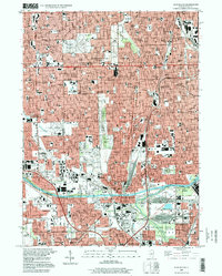 Download a high-resolution, GPS-compatible USGS topo map for Blue Island, IL (1999 edition)