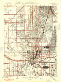 Download a high-resolution, GPS-compatible USGS topo map for Blue Island, IL (1948 edition)