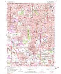 Download a high-resolution, GPS-compatible USGS topo map for Blue Island, IL (1983 edition)