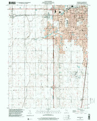 preview thumbnail of historical topo map of Bondville, IL in 1998