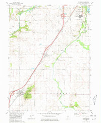 Download a high-resolution, GPS-compatible USGS topo map for Broadwell, IL (1981 edition)