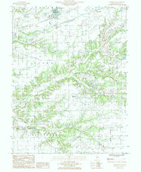 Download a high-resolution, GPS-compatible USGS topo map for Brownstown, IL (1985 edition)