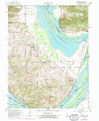 Download a high-resolution, GPS-compatible USGS topo map for Brussels, IL (1977 edition)