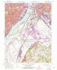 Download a high-resolution, GPS-compatible USGS topo map for Cahokia, IL (1975 edition)