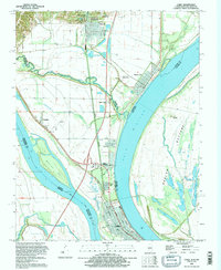 preview thumbnail of historical topo map of Cairo, IL in 1993