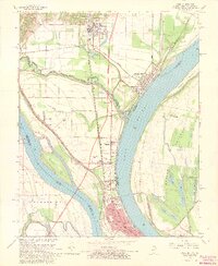 preview thumbnail of historical topo map of Cairo, IL in 1967
