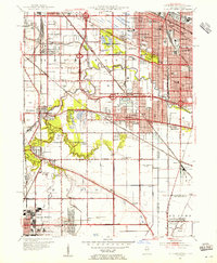Download a high-resolution, GPS-compatible USGS topo map for Calumet City, IL (1955 edition)